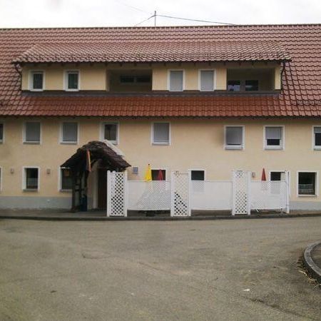 Renoviertes Gebäude mit Wärmedämmung